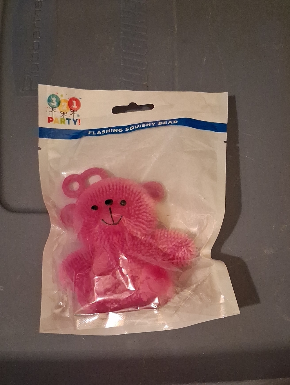 Flashing Squishy Bear - Purple